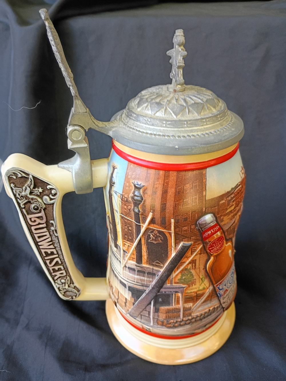 1999 Anheuser-Busch Golden Age of Brewing Membership Stein #CB-10 Budweiser